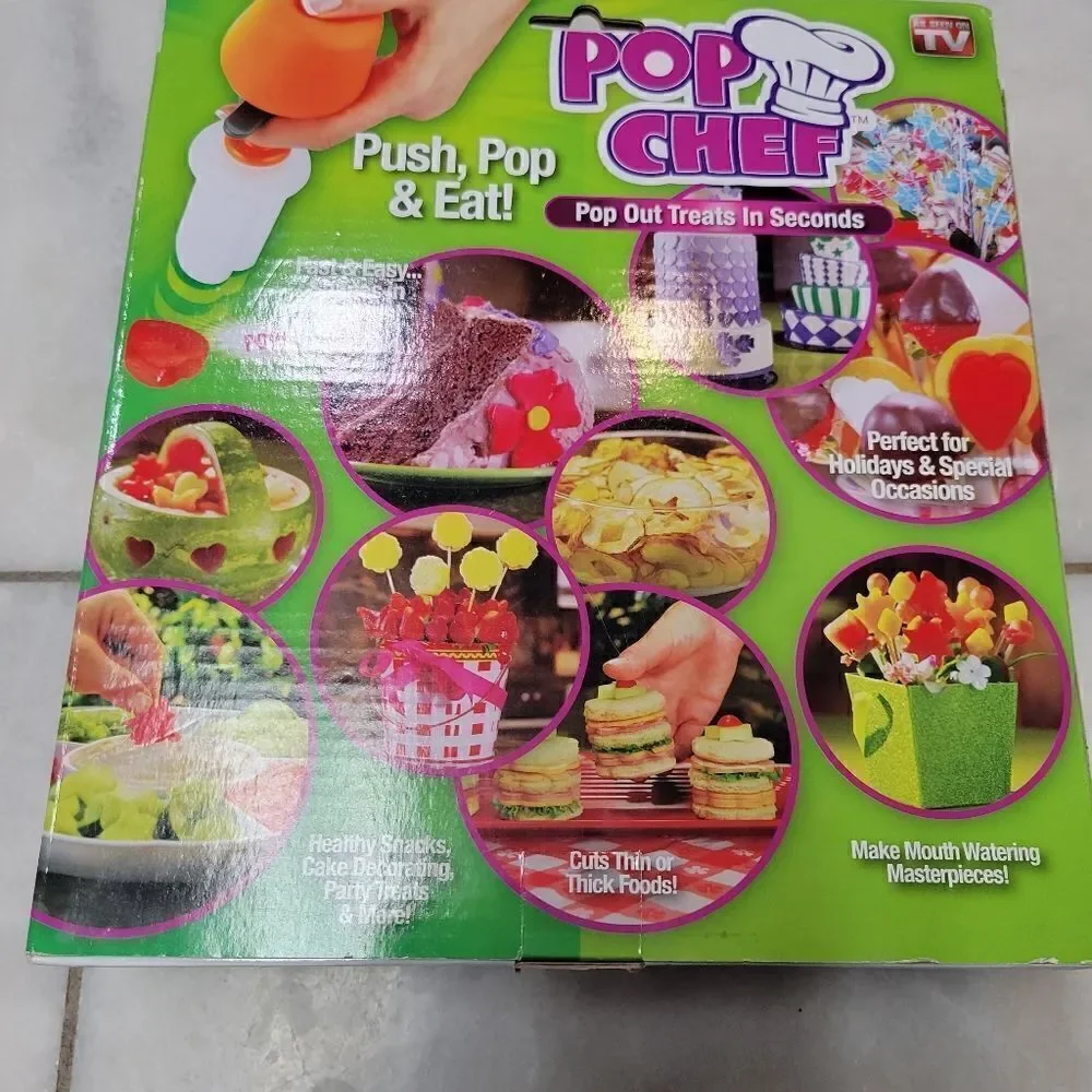 Pop Chef Pop Out Treats 6 Shapes/ 10 Piece Kit NEW